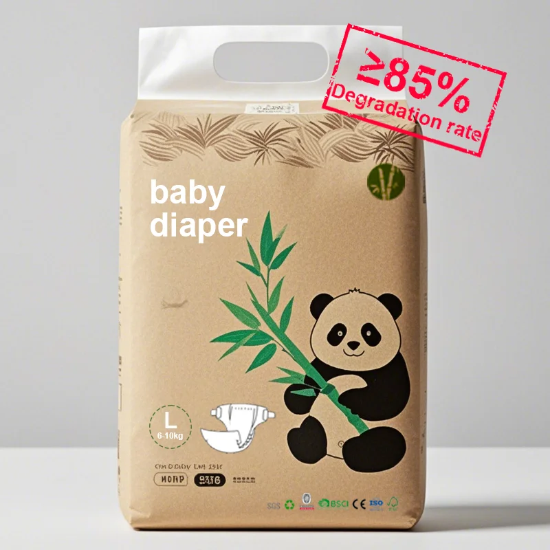 Natural Bamboo Custom Breathable Baby Diapers Disposable Diaper 3d Leak Guard Eco Bamboo Baby Nappies Panales Free Sample