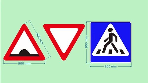 Large-Size High-Speed Traffic Sign Board Aluminum Plate Road Diversion Warning Sign High Visibility Traffic Signs