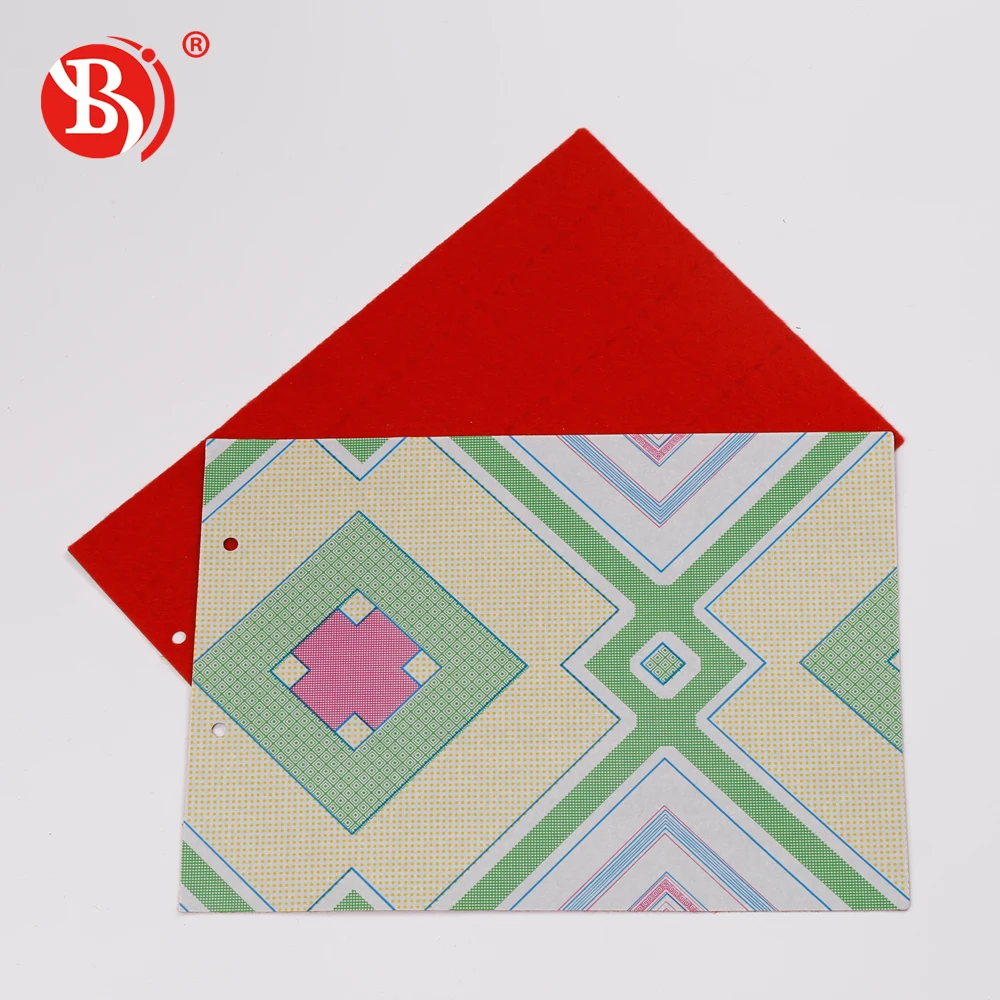 factory price red non woven pvc flooring/China factory of red felt pvc flooring China factory