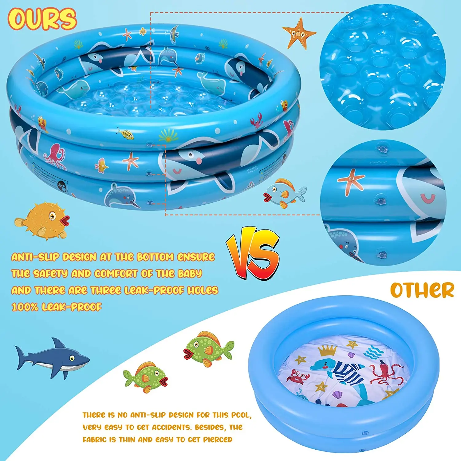 Home Family Kids Swimming Pool Full Sized Inflatable Lounge Pool Children Garden Backyard Inflatable Swimming Pool