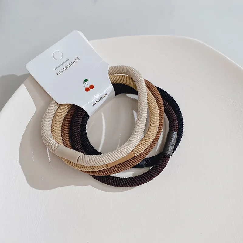 CLARMER New Fashion women winter fall hair accessories girls high elastic hair rubber band hair tie set