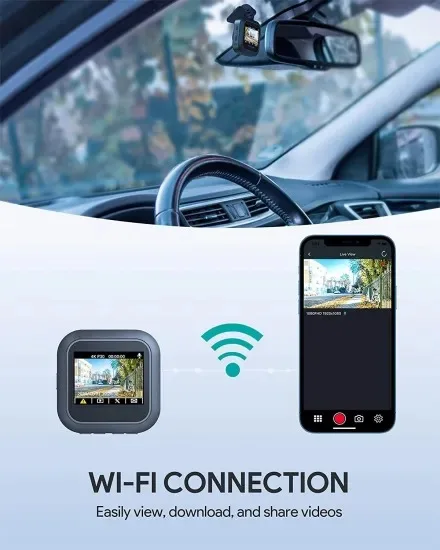 Автомобильная камера Ultra 4K Встроенная Wi-Fi видеорегистратор рекордер Автомобильный