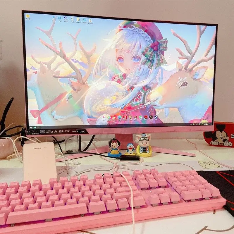 AOC White 2560x1440 / 144hz Game Monitor Led Display 27 Inch Pls Panel Display
