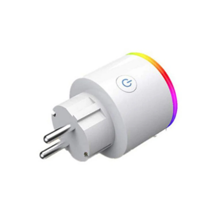 
Yourlite Smart Plug WIFI Home Use, No Hub Required Smart Home Plug Europe Style With RGB Light 