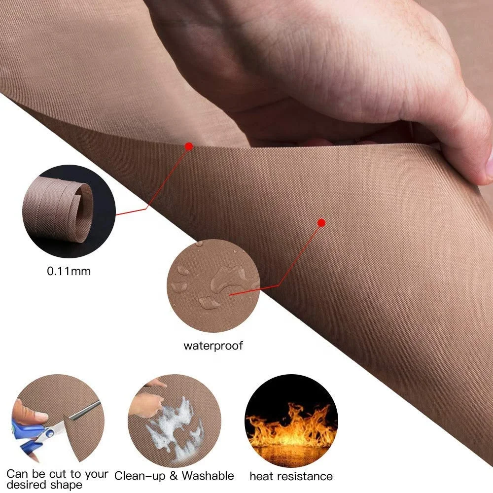 Водонепроницаемая огнестойкая высокотемпературная Стекловолоконная ткань из ПТФЭ термостойкая с