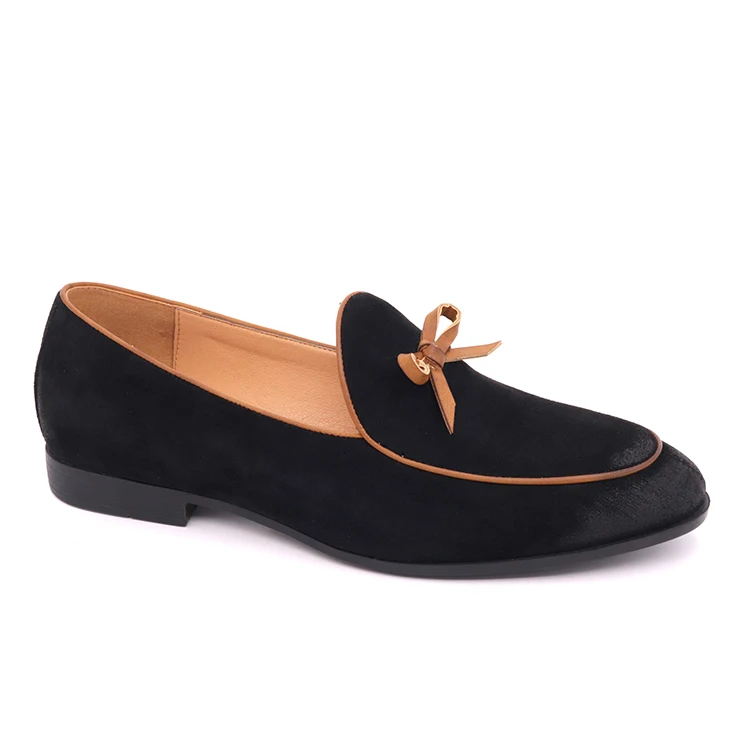 Chinese shoe factory 100% handmade leather shoes Italian style suede men loafer shoes