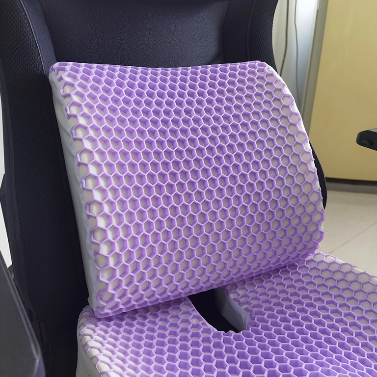 Orthopedic Comfort Car Seat Office Chair TPE Cover Memory Foam Back Support Cushion