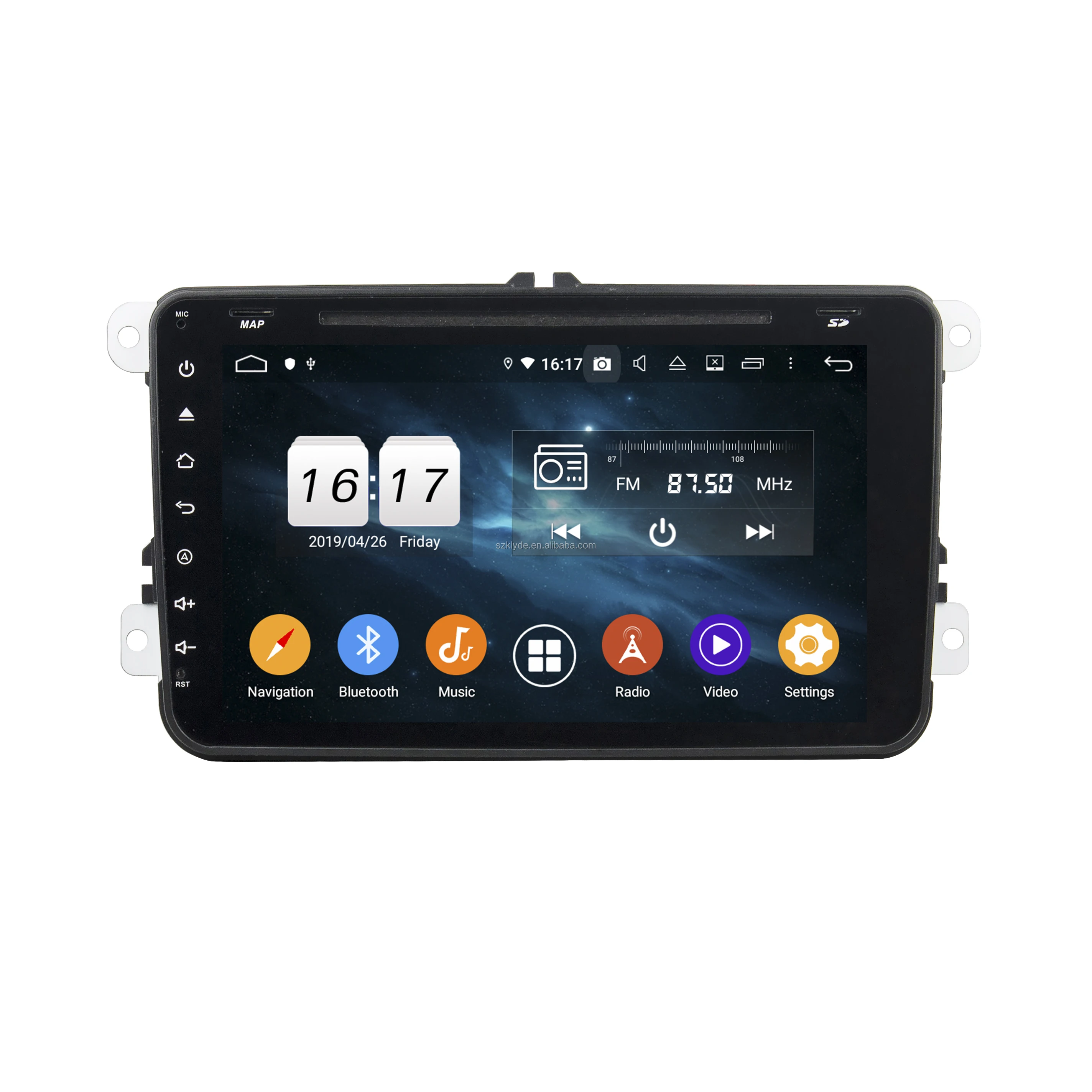 KD-8023 Wireless Carplay Auto Android 13 Multimedia Car Stereo Radio Audio DVD GPS Navigation for VW universal