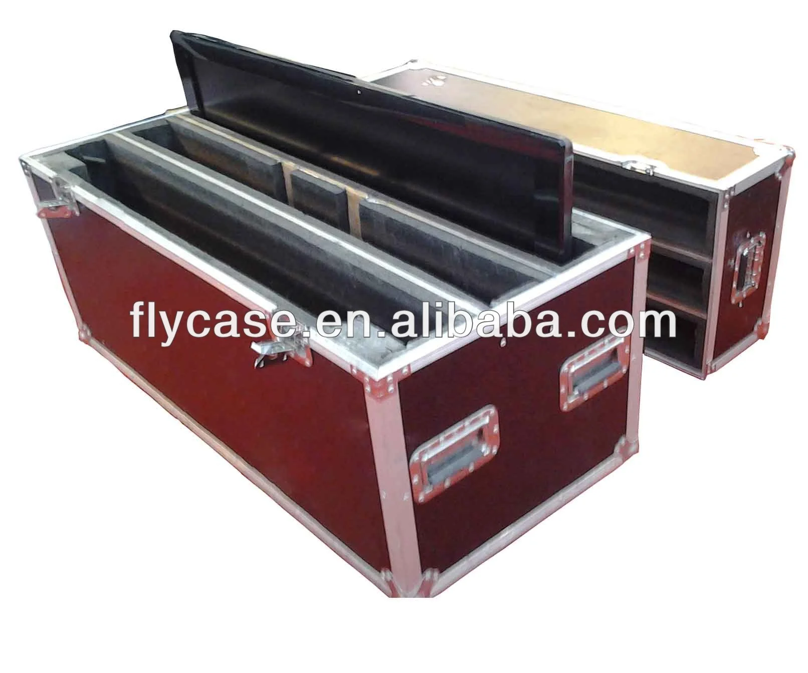 Aluminum Flight Case For Fair Production Display And Transport With Wheels And Butterfly Locs