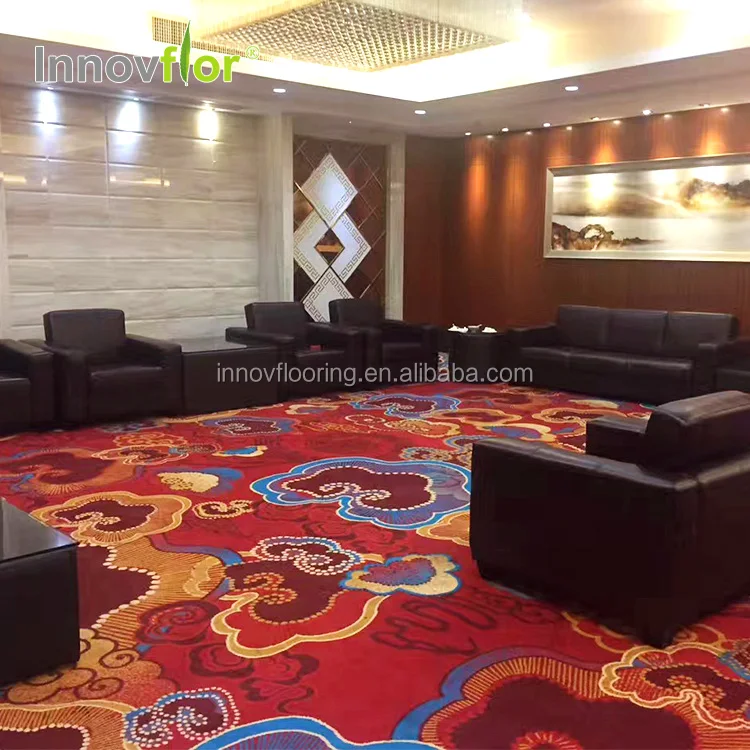 5 star hotel Custom design Commercial Banquet Hall  wall to wall Axminster Carpet