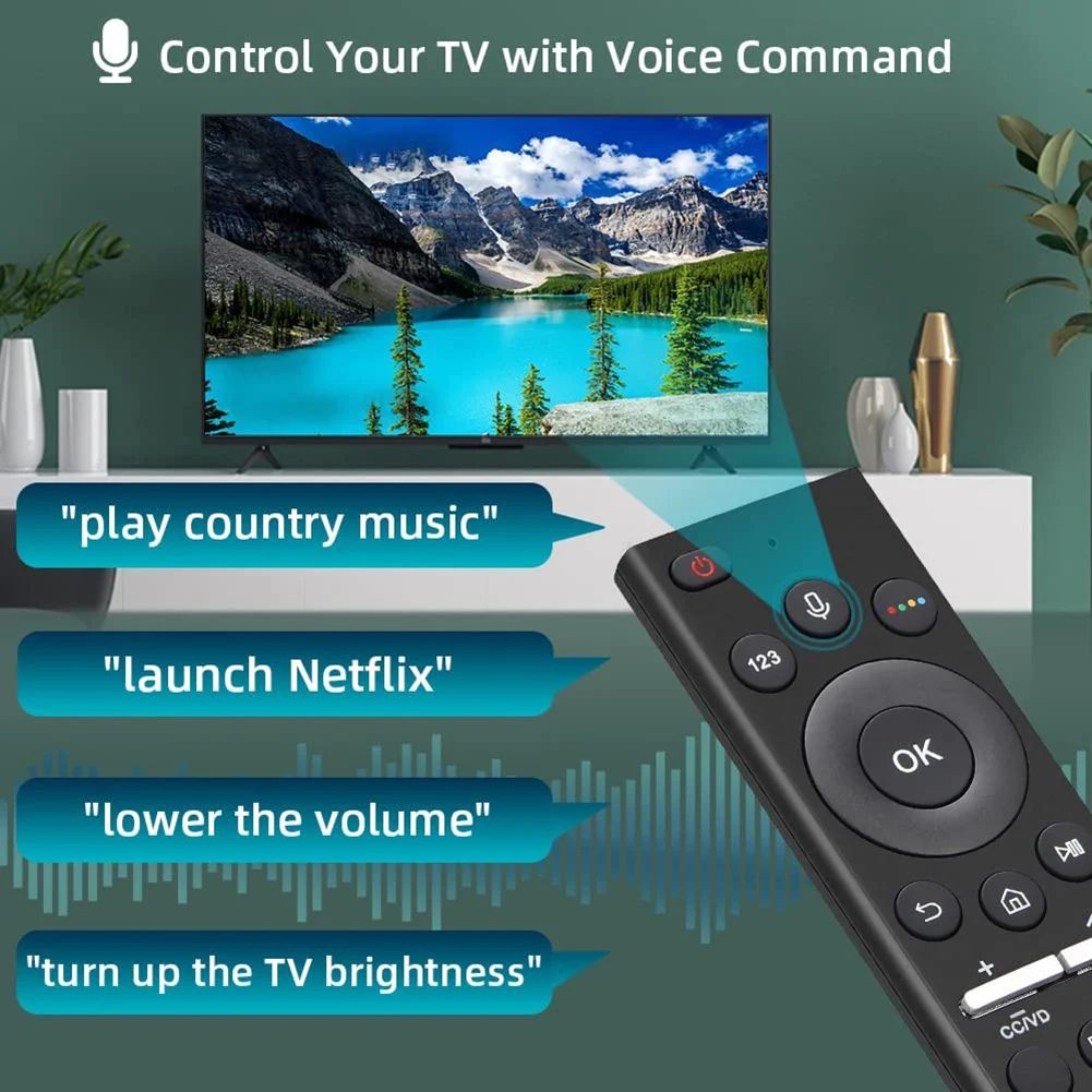 SM-A6 Remote Control with Voice Control TV Controller Replacement Parts BT-compatible for Samsung QLED UHD HDR FHD 4K 8K