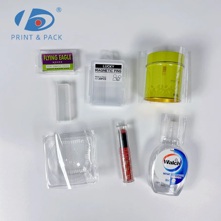 Custom Clear Transparent PVC/PET PlasticHeat Shrink Wrap Film Packaging Shrink Wrap Band for Bottle Neck Sealing