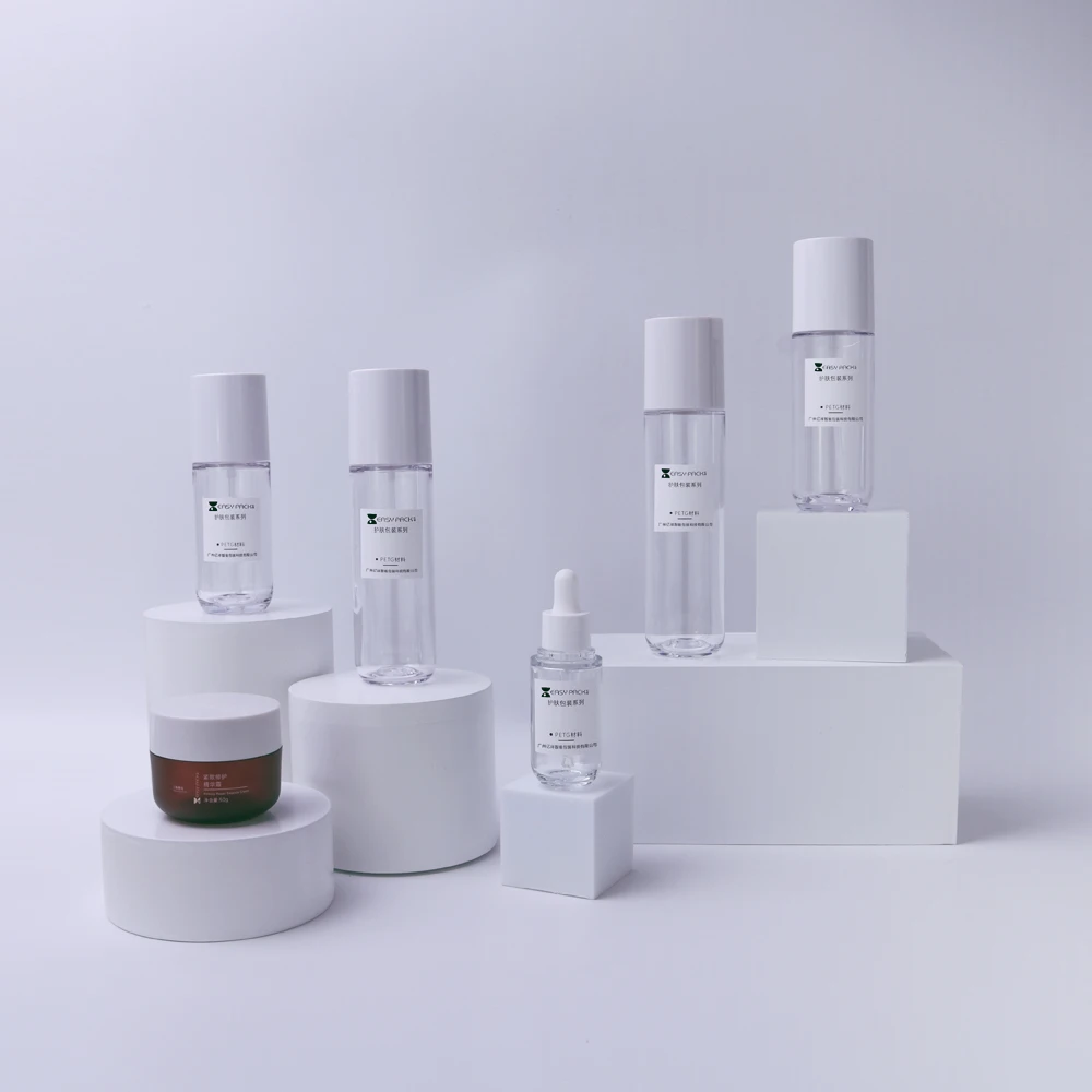 Wholesale 50g 30ml 80ml 100ml 120ml 150ml Plastic Lotion Pump Bottle Packaging Face Serum Cosmetics Bottles and Jars