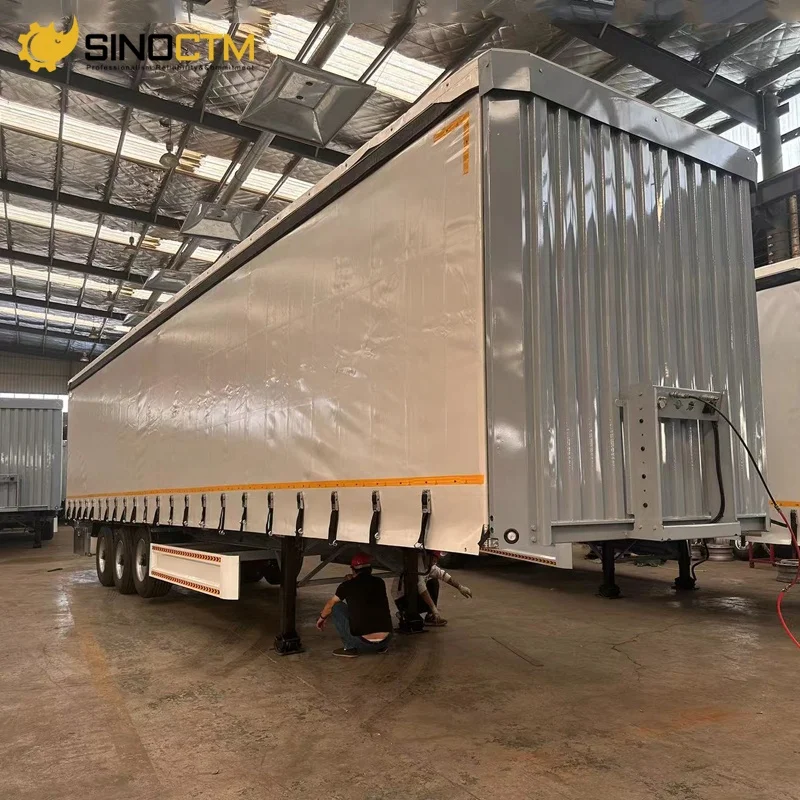 China Car Carrier 3 Axle Cutrain Semi Trailer Prices Cargo & Utility Trailers Mobile Food for Sale