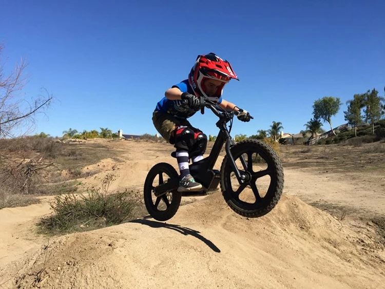 18V 100W 16 inches wheel Children Electric Balance Bike for 3-7 years old Children with 18V 5.2A Lithium Battery running bike