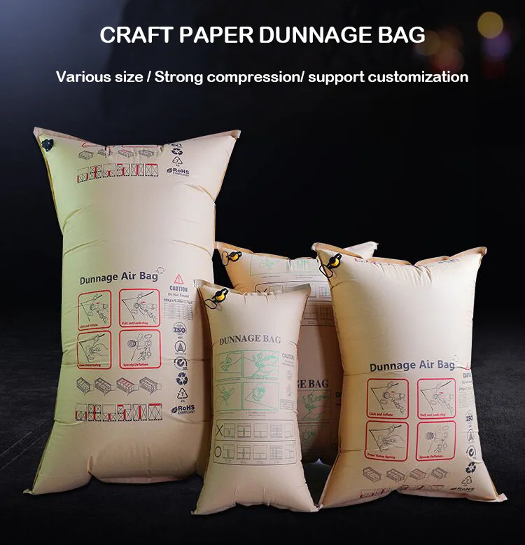 Shipping Container Cargo Protection Dunnage Air Bags kraft freight material woven