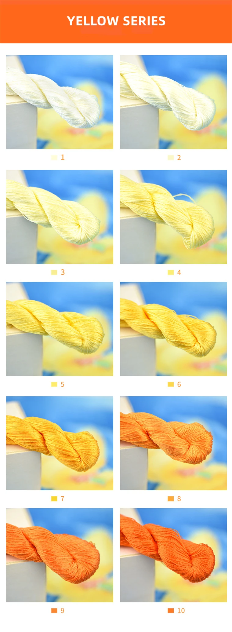 Best Quality 100% Silk Embroidery Line Multi Large Branch  Amazon Hot sale Silk Yarn