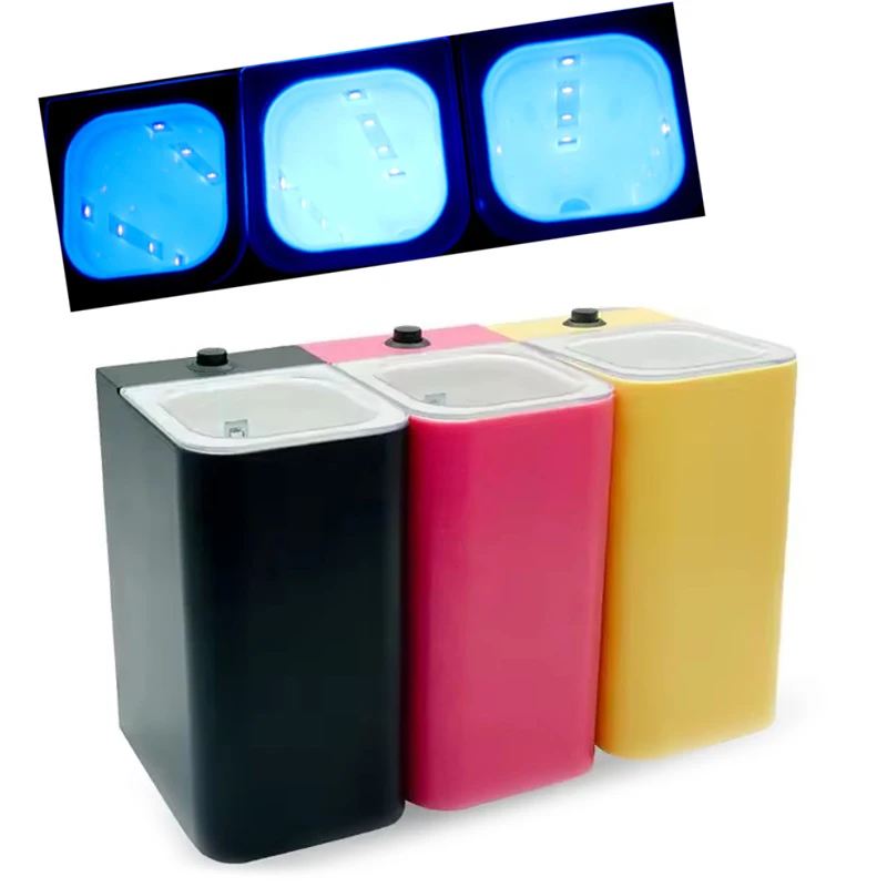 New Uv lure Led Uv Squid Jig Accumulator Led Violet Luminous Bait Cup Dry Battery Jig Lure Flashlight