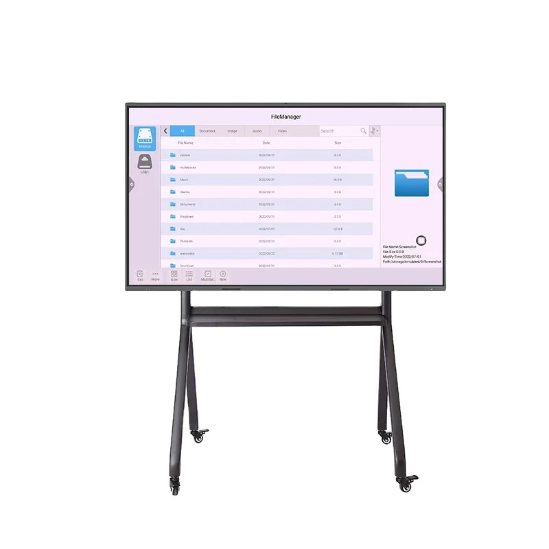 Ikinor LCD 75' IR touch screen interactive 10 touch points lcd display monitor electronic whiteboard