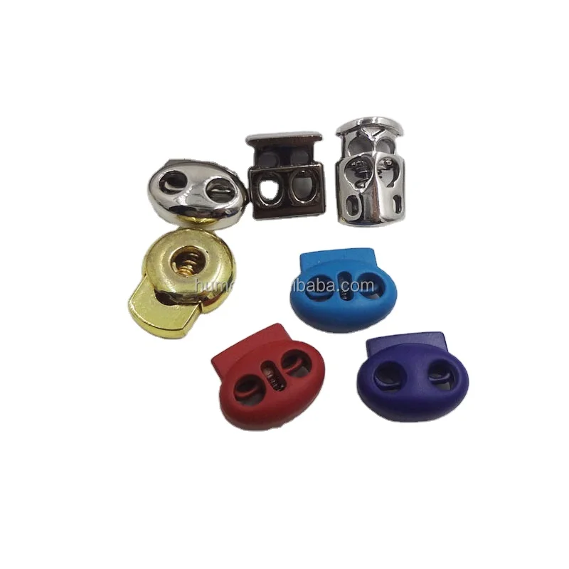 Nickle-free drawstring stainless steel cord stoppers