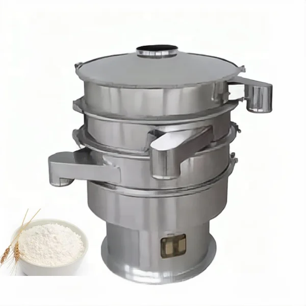 High frequency Wheat Starch flour rotary circular vibro sifter vibrating screen sieve machine