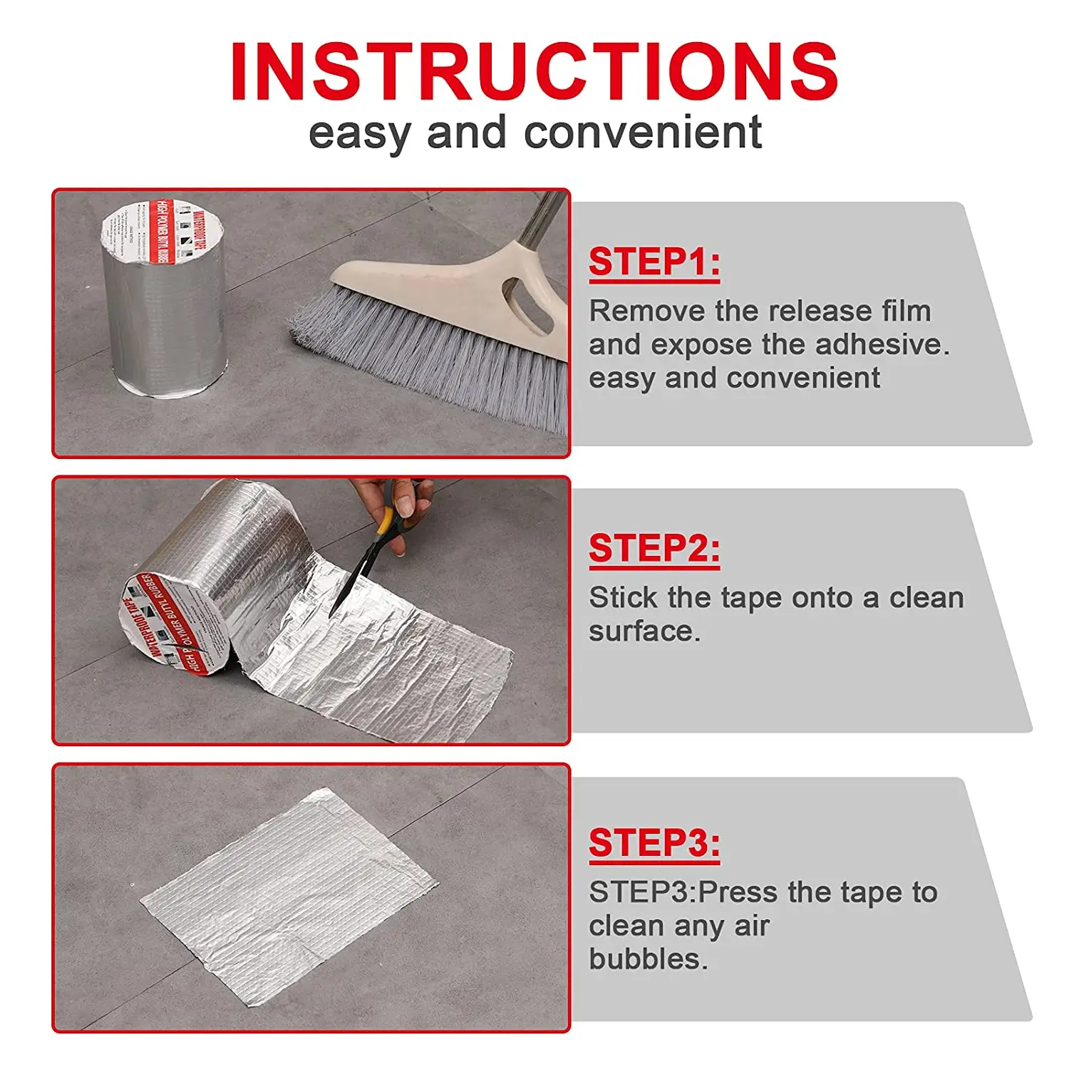 Roof Leak Butyl Waterproofing Tape