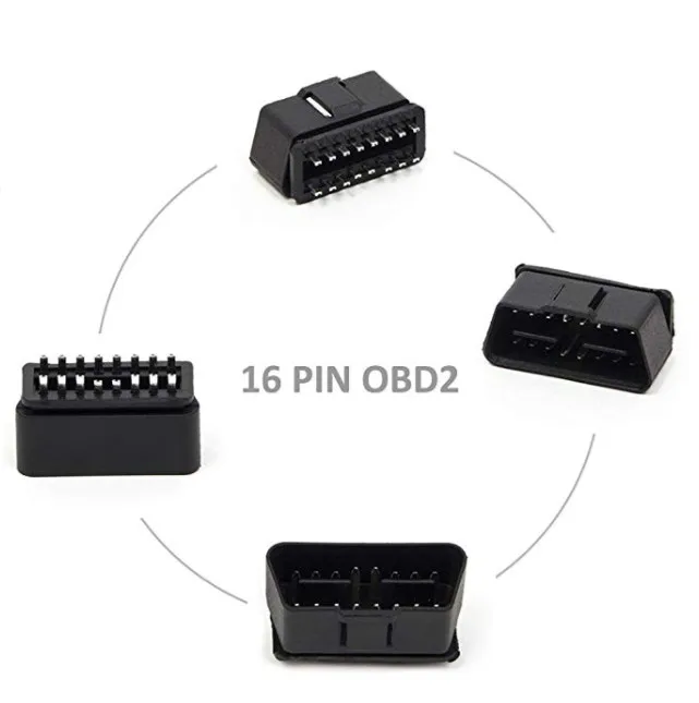OBD2 штекер 16PIN OBDII разъем Универсальный OBD/E-OBD переходник