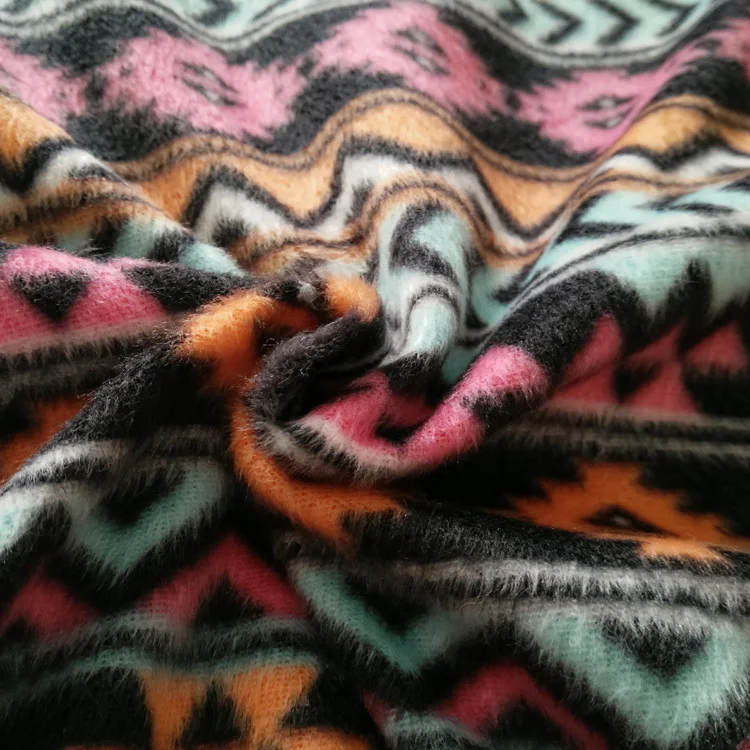 
High quality print anti pilling micro polar fleece fabric for hats garment 