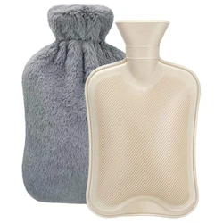 Wholesale Bpa Free Rubber Hot Water Bottle Bag Pain Relief Holiday Gifts Soft Classic Hot Water Bottle with with Soft Cover