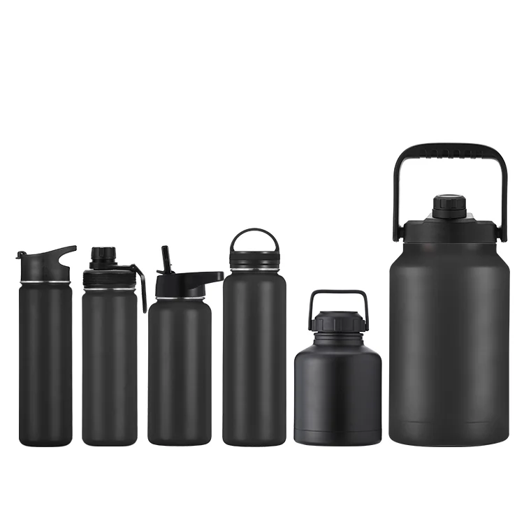 3 Lids (Straw Lid) Leak P BPA Free 18oz 22oz  32OZ  stainless steel water bottle with tea infuser Double Wall Vacuum Insulated