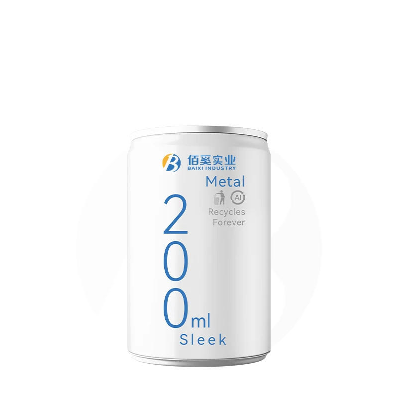 187ml 200ml 250ml Aluminum Cans Manufacture With Easy Open Lids