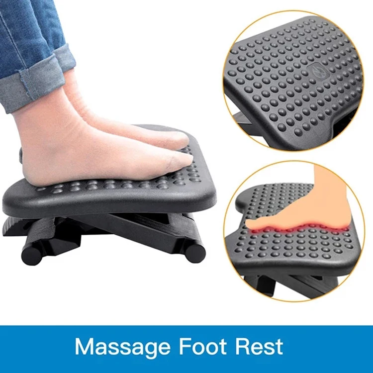  Adjustable Angle and Height Office desk Foot Rest Stool For Under Desk Support Ergonomic