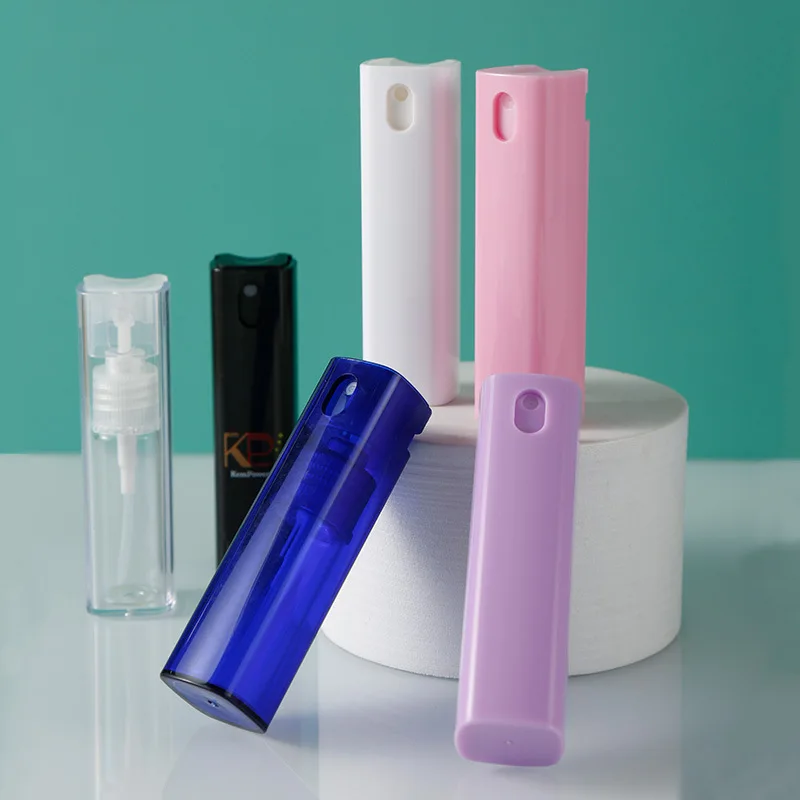 Small Refillable Pocket Perfume Spray 5ml 10ml Mini Travel Square Body Spray Perfume Bottles Dispenser for Mosquito Repellent