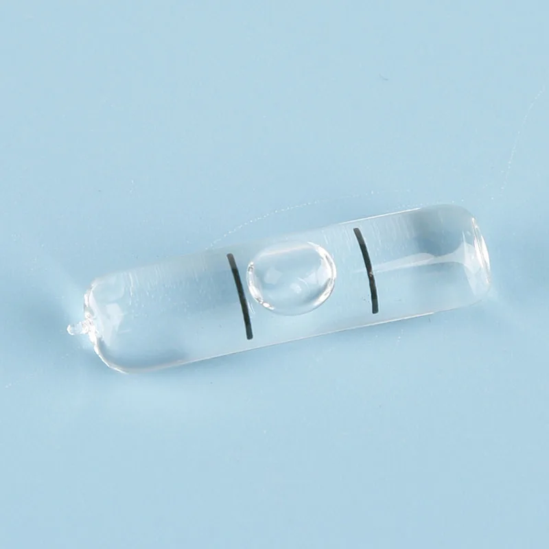 high precision arc tubular spirit level vials with tips for leveling ruler tools