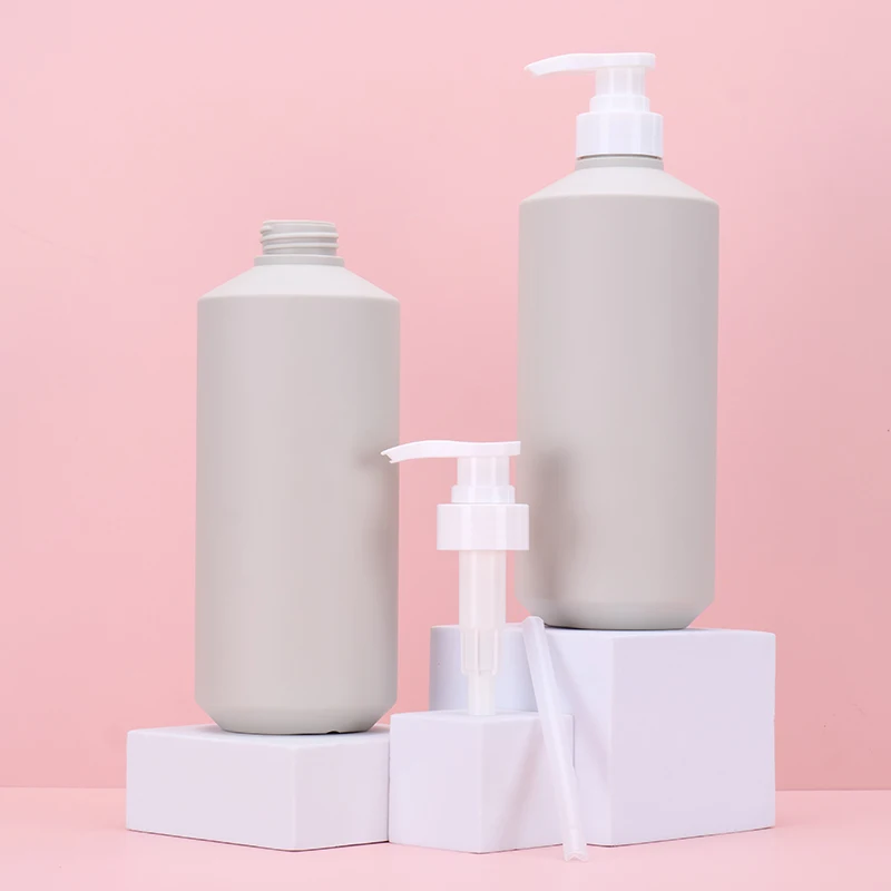 Large Capacity Hand Lotion Whitening Body Luxury 800ml Hdpe Shampoo Plastic Bottle With Plush Feel