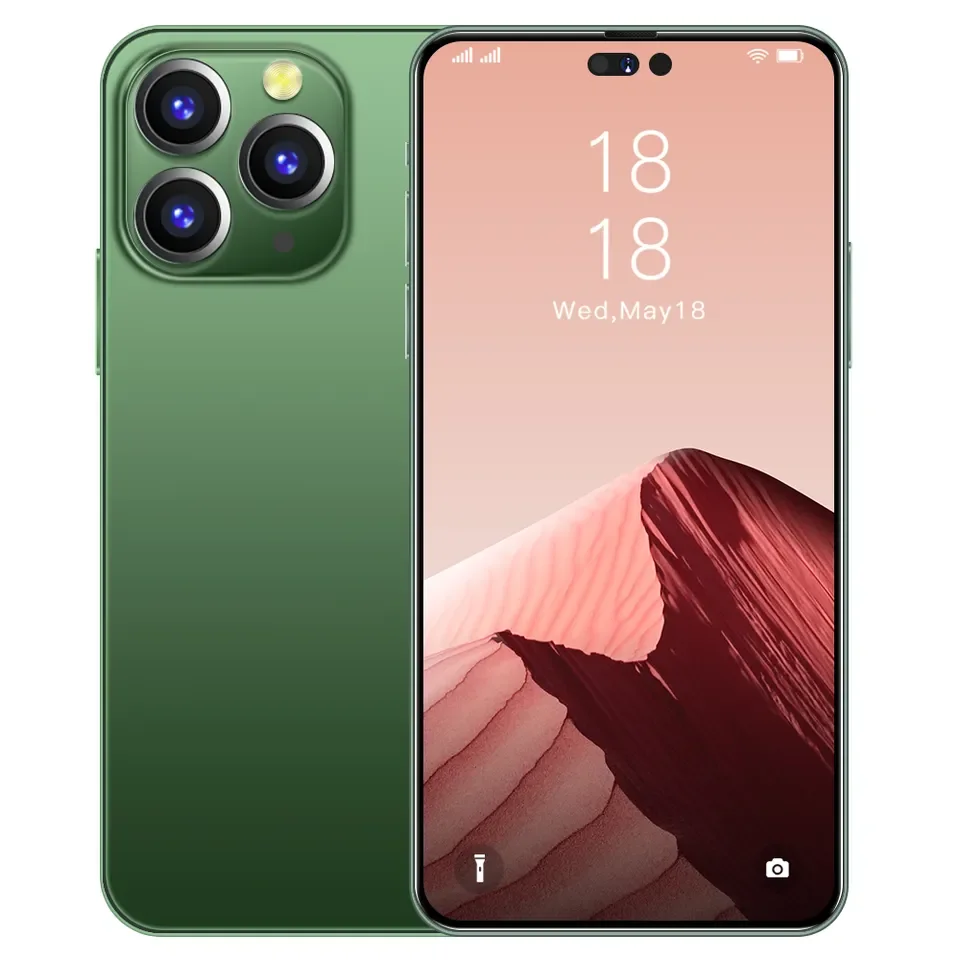 Brand New Original Smartphone i14 Pro Max 6.7 inch Full Screen 16GB+1TB  Face ID 6800mAh 5G 3g&4g smartphone