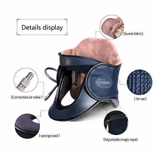 2021 New Upgrade Adjustable Spinal Decompression Inflatable Cervical Traction Device