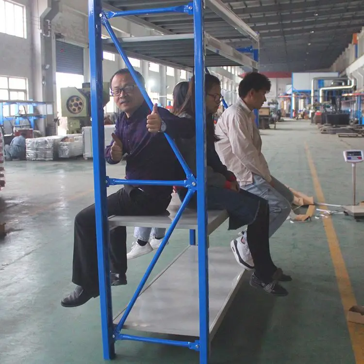 workshop garage medium duty pallet racking mezzanine Metal iron molding rack goods shelf