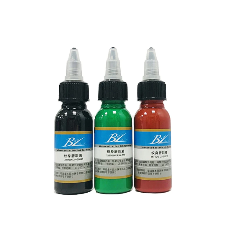Bolin Good Quality 30ml Tattoo Ink Body Pigment Pure Plant Color Easy