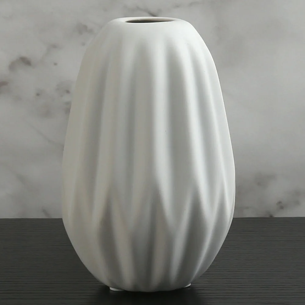 Matte White Blue Green Gray Made In China Bud Home Decor Ornament Vase Ceramic