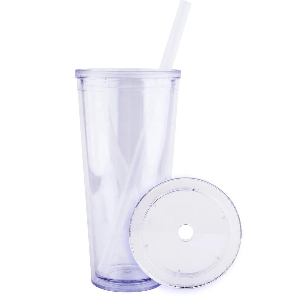 Изготовленный BPA Бесплатный изготовленный на заказ boba tumbler пластиковый питьевый многоразовый пузырьковый чай с соломенными