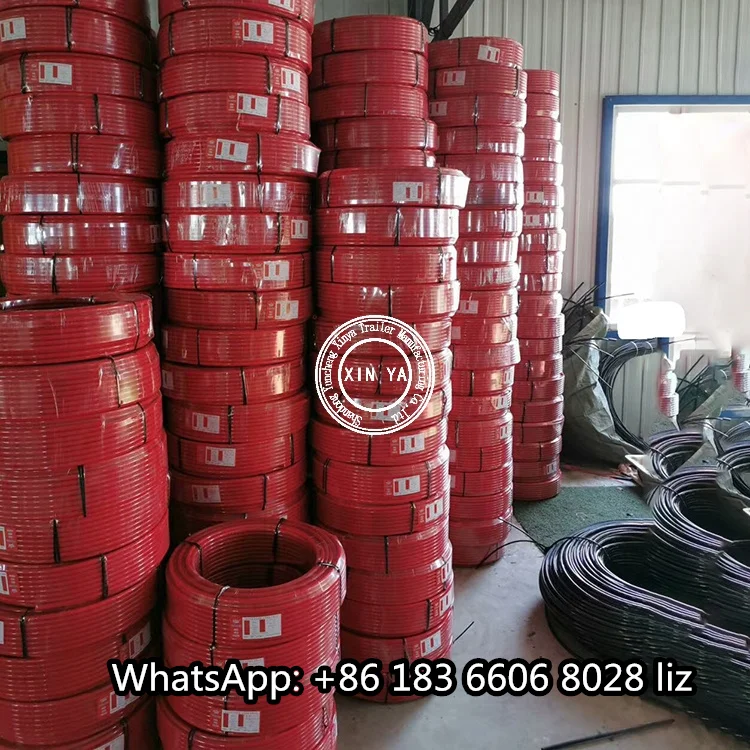 High Pressure Flexible Truck Trailer PA Nylon Spiral Coil Air Brake Hose for European Market
