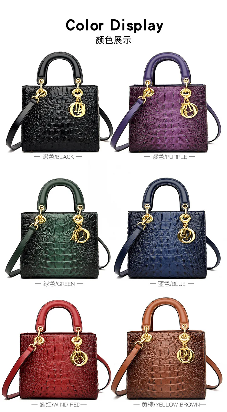 Senior niche foreign gas crocodile print crossbody bag with new models Mori system foreign trade handbag shoulder women bags