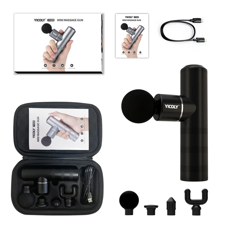 Dropshipping Comfortable handle heatable sport mini massage gun for muscle