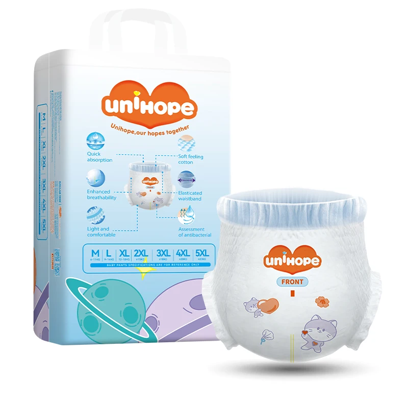 FREE SAMPLE UNIHOPE Brand Newborn Organic Korean Baby Nappy Diapers Wholesale Diapers Baby Diapers
