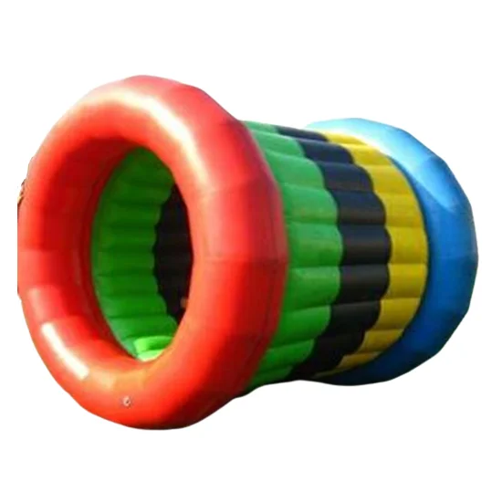 giant inflatable roller wheels team building colorful inflatable fun interactive game for kids adults