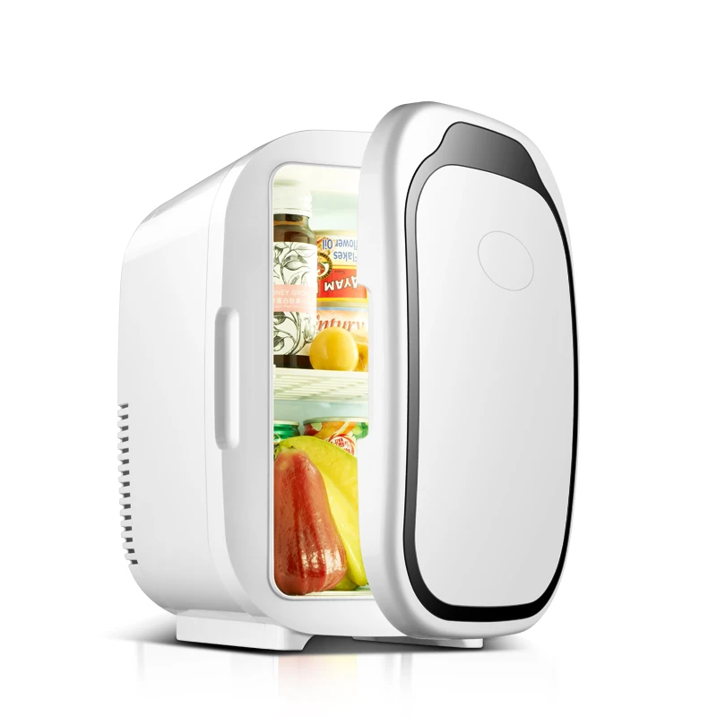 6L plastic door Wholesale Amazon Hot DC 12V 12 volt AC 110V 230V Small Refrigerator Custom 10 Liter Hotel Mini Bar Fridge