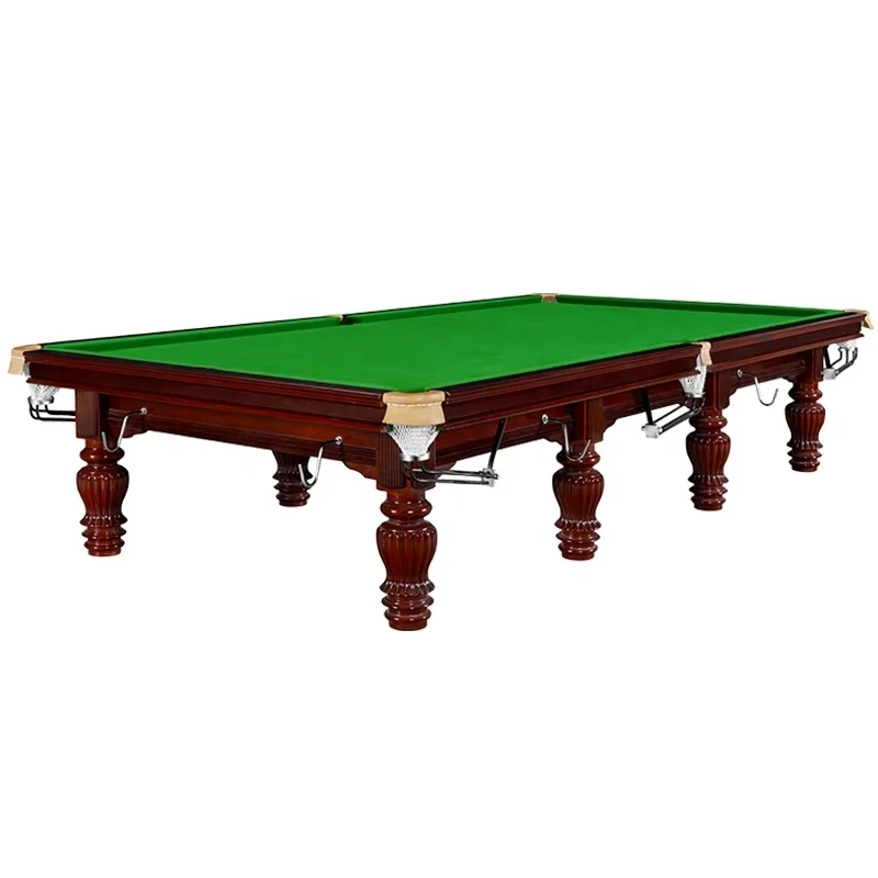 Professional marble slate 12 feet snooker billiards table for club use