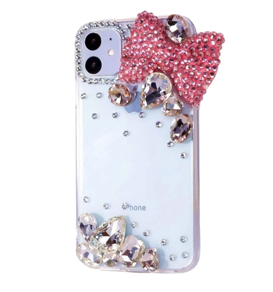 Multi Design Luxury Crystals Bling Rhinestone Sparkle 3D Diamonds Handmade Cell Phone Case For Iphone 11 12 13 Pro Max Case