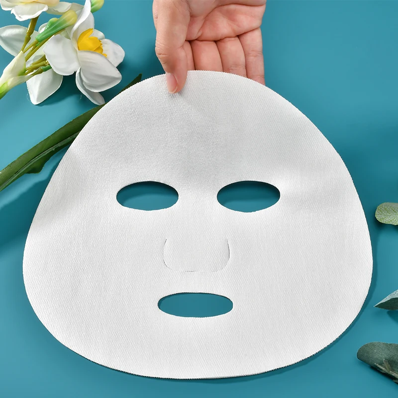 Ultra-thin silk face mask sheet DIY deep skin care Moisturizing hydrating Soothing whitening skin care Dry facial mask paper